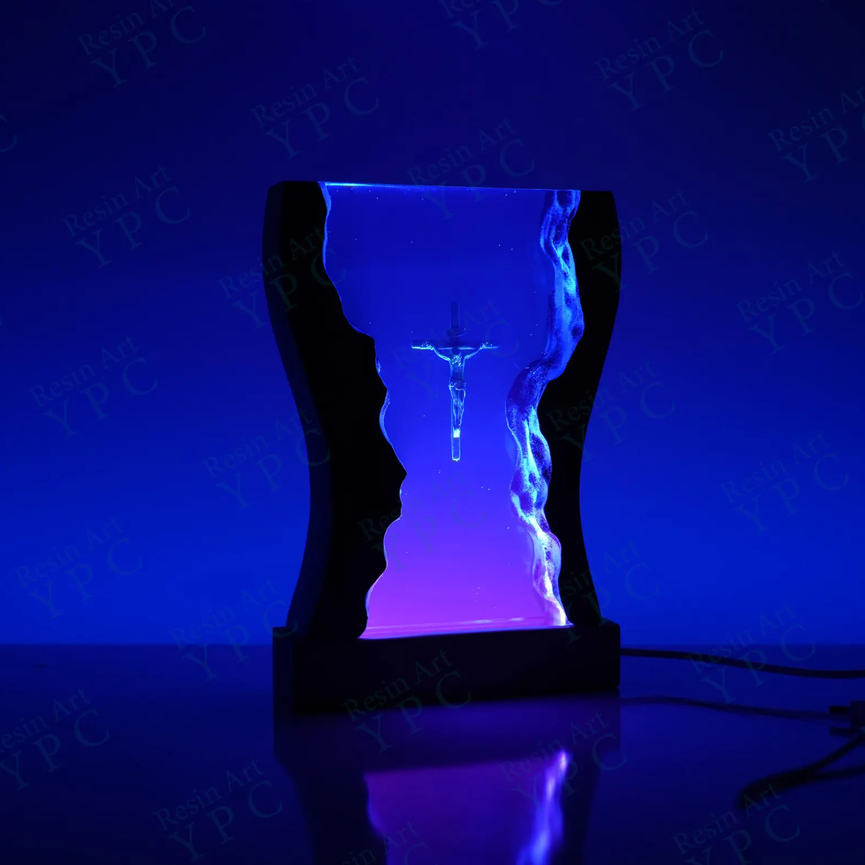 By The Sea Resin Lamp