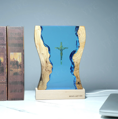 By The Sea Resin Lamp