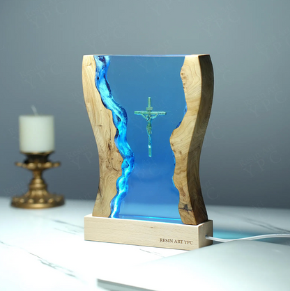 By The Sea Resin Lamp